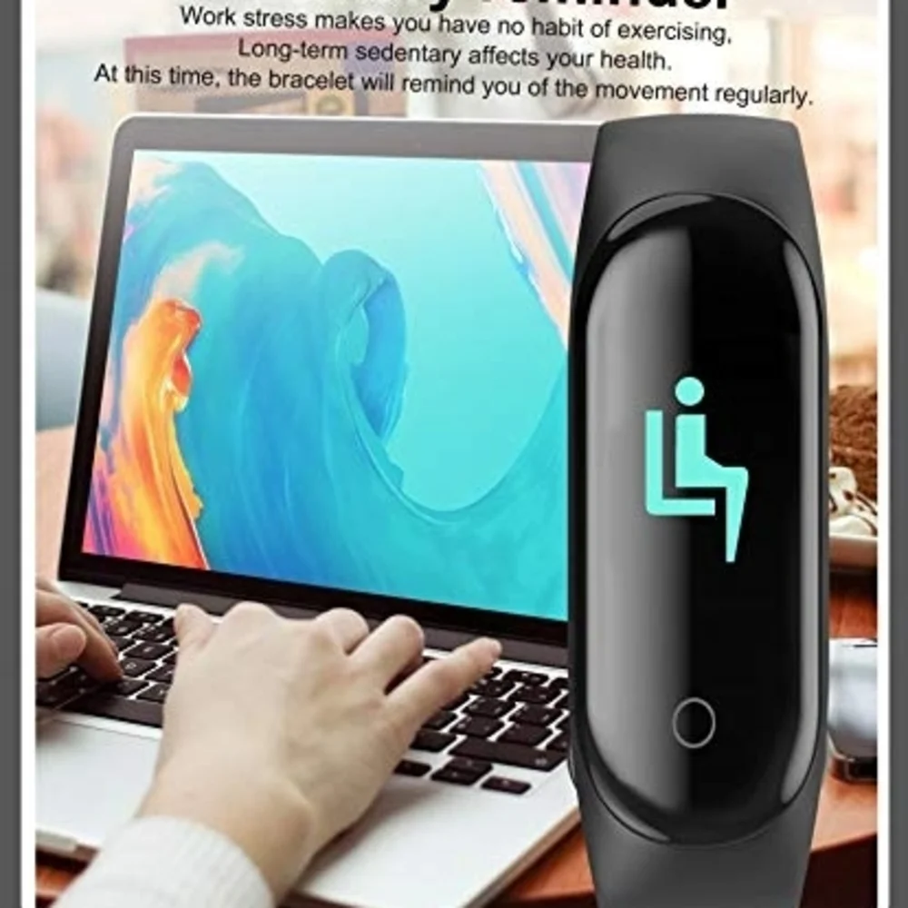 Smart Fitness Tracker Black
